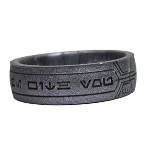 Enso Rings Star Wars Silicone Ring - May The Force Be With You Silver - Size‎ 10